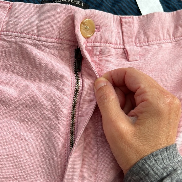 Banana Republic men’s pink or pale red cotton shorts - size 30 - Picture 7 of 7
